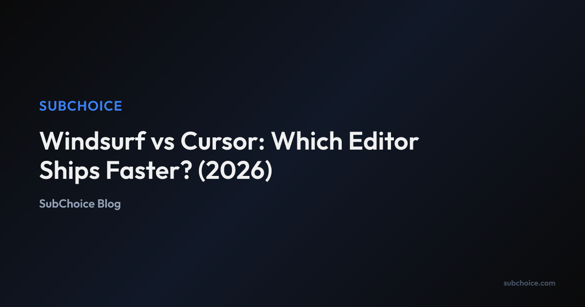 Cover image for Windsurf vs Cursor: Which Editor Ships Faster? (2026)